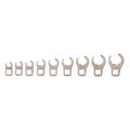 Product Image of 3/8" Drive 6-Point Flare Nut Crowfoot Wrench Set, 9-Piece (5/16-3/4")