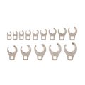 Product Image of 3/8" Drive 6-Point Flare Nut Crowfoot Wrench Set, 14-Piece (5/16 - 1-1/16")