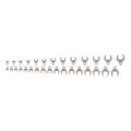 Product Image of 3/8" Drive Crowfoot Wrench Set, 30-Piece (5/16-1", 8-24mm)