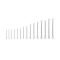 Product Image of Long Fixed/Flex Head 12-Point Ratcheting Box End Wrench Set, 15-Piece (1/4-1")