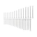 Product Image of Long Fixed/Flex Head 12-Point Ratcheting Box End Wrench Set, 34-Piece (1/4-1", 6-24 mm)