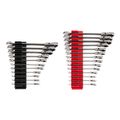 Product Image of Flex Head 12-Point Ratcheting Combination Wrench Set with Modular Wrench Organizer, 25-Piece (1/4-3/4", 6-19mm)