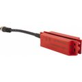 Product Image of Safety Limit Switch, 25mm Wide Body, Noncontact, 24 VDC, 2NO/NC, 0.15m Cable, IP67, Noncontact, Side Entry, XCSDMP501L01M12