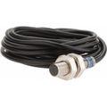 Product Image of Inductive Proximity Sensor, Cylinder, M8 Body, 2.5 mm Sensing Distance, 12 to 24 VDC, PNP, 3-Wire, 2m Cable, XS108B3PAL2
