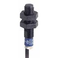 Product Image of Inductive Proximity Sensor, Cylinder, 2.5 mm Sensing Distance, 12 to 24 VDC, PNP, 3-Wire, XS4P08PA340
