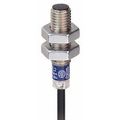 Product Image of Inductive Proximity Sensor, Cylinder Shielded, M8 Body, 1.5 mm Sensing Distance, 12 to 24 VDC, PNP, Normally Open, 3-Wire, 2m Cable, XS508B1PAL2