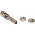 Product Image of Inductive Proximity Sensor, Cylinder Shielded, M8 Body, 0.06" Sensing Distance, 12 to 24 VDC, PNP, Normally Open, 3-Wire, M12 Connector, XS508B1PAM12
