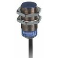 Product Image of Inductive Proximity Sensor, Cylinder, M18 Body, 5 mm Sensing Distance, 12 to 48 VDC, NPN & PNP, 2-Wire, 2m Cable, XS518B1DAL2
