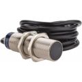 Product Image of Inductive Proximity Sensor, Cylinder, M18 Body, 5 mm Sensing Distance, 24 to 240 VAC/VDC, NPN & PNP, Normally Open, 2-Wire, 2m Cable, XS518B1MAL2