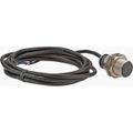 Product Image of Inductive Proximity Sensor, Cylinder Shielded, M18 Body, 0.2" Sensing Distance, 12 to 24 VDC, PNP, Normally Open, 3-Wire, 2m Cable, XS518B1PAL2