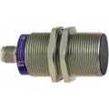 Product Image of Inductive Proximity Sensor, Cylinder Shielded, M30 Body, 0.39" Sensing Distance, 12 to 24 VDC, NPN, Normally Open, 3-Wire, M12 Connector, XS530B1NAM12