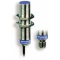 Product Image of Inductive Proximity Sensor, Cylinder Shielded, M18 Body, 0.31" Sensing Distance, 12 to 48 VDC, PNP, Normally Closed, 3-Wire, 2m Cable, XS618B1PBL2