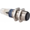 Product Image of Photoelectric Sensor, Retroreflective, 4m Range, 12 to 24 VDC, Dark Operate, NPN NC, M12 Connector, Nickel Plated Brass, XUB1BNBNM12