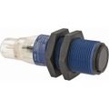 Product Image of Photoelectric Sensor, Through Beam, Emitter, 15m Range, 12 to 24 VDC, Light Operate, Relay, M12 Connector, PBT, XUB2AKSNM12T
