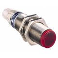 Product Image of Photoelectric Sensor, Through Beam, Emitter, 15m Range, 12 to 24 VDC, Dark Operate, Relay, M12 Connector, Nickel Plated Brass, XUB2BKSNM12T