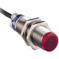 Product Image of Photoelectric Sensor, Through Beam, Receiver, 15m Range, 12 to 24 VDC, Dark Operate, NPN NO, 2m Cable, Nickel Plated Brass, XUB2BNANL2R