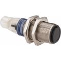Product Image of Photoelectric Sensor, Through Beam, Receiver, 15m Range, 12 to 24 VDC, Dark Operate, NPN NO, M12 Connector, Nickel Plated Brass, XUB2BNANM12R