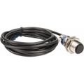 Product Image of Photoelectric Sensor, Through Beam, Receiver, 15m Range, 12 to 24 VDC, Dark Operate, PNP NC, 2m Cable, Nickel Plated Brass, XUB2BPBNL2R