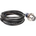 Product Image of Photoelectric Sensor, Diffused, 0.1m Range, 12 to 24 VDC, Dark Operate, PNP NO, 2m Cable, Nickel Plated Brass, XUB4BPANL2