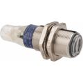 Product Image of Photoelectric Sensor, Diffused, 0.1m Range, 12 to 24 VDC, Dark Operate, PNP NC, M12 Connector, Nickel Plated Brass, XUB4BPBNM12
