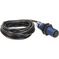 Product Image of Photoelectric Sensor, Diffused, 0.6m Range, 12 to 24 VDC, Light Operate, NPN NO, 2m Cable, PBT, XUB5ANANL2