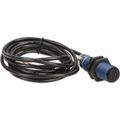 Product Image of Photoelectric Sensor, Diffused, 0.6m Range, 12 to 24 VDC, Light Operate, PNP NO, 2m Cable, PBT, XUB5APANL2