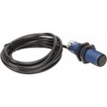 Product Image of Photoelectric Sensor, Diffused, 0.6m Range, 12 to 24 VDC, Light Operate, PNP NC, 2m Cable, PBT, XUB5APBNL2