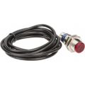 Product Image of Photoelectric Sensor, Polarized Retroreflective, 2m Range, 12 to 24 VDC, Dark Operate, NPN NC, 2m Cable, Nickel Plated Brass, XUB9BNBNL2