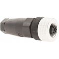 Product Image of Sensor Cordset, M12 5-Pin Female Straight, 3 Amp, 30 VAC, IP67, XZCC12FDM50B