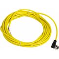 Product Image of Sensor Cordset, 3-Pin UNF Elbowed, PVC Jacket, 5m Cable, 4 Amp, 250 VAC, IP67, XZCPV1965L5