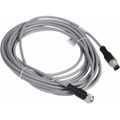 Product Image of Sensor Cordset, M12 4-Pin Female Straight, 5m Cable, 3 Amp, 250 VAC, IP65, XZCRV1511041C5