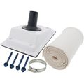 Product Image of PRO-SYSTEM KIT - White Titan Outlet and White 6ft E-Flex Guard for 5/8", 3/4" or 7/8" Tubing w/ 1/2" Wall Insulation
