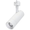 Product Image of 15W LED Track Head, J-Style, 20-Degree to 50-Degree Adjustable Beam Spread, CCT Selectable, Matte White Finish