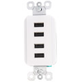 Product Image of Radiant 4-Port USB Charger - White (4.2A)