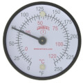Product Image of 2" TMT Dual Scale Surface Magnet Thermometer (0°F to 250°F & -20°C to 120°C)