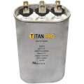 Product Image of 15/5 MFD Oval Dual Motor Run Capacitor (440/370V)
