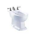 Product Image of Clayton Deck Mount Vertical Spray Flushing Rim Bidet, Cotton White - BT784B#01