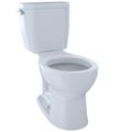 Product Image of Entrada Two-Piece Round 1.28 GPF Universal Height Toilet, Cotton White - CST243EF#01