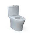 Product Image of Aquia IV Two-Piece Elongated Dual Flush 1.28 and 0.9 GPF Toilet with CEFIONTECT, Cotton White - CST446CEMFGN#01