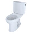 Product Image of Drake II Two-Piece Elongated 1.28 GPF Universal Height Toilet with CEFIONTECT and Right-Hand Trip Lever, Cotton White - CST454CEFRG#01