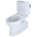 Product Image of Vespin II 1G Two-Piece Elongated 1.0 GPF Universal Height Skirted Toilet with CEFIONTECT and Right-Hand Trip Lever, Cotton White - CST474CUFRG#01