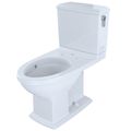 Product Image of Connelly Two-Piece Elongated Dual-Max 1.28 and 0.9 GPF Universal Height Toilet with CEFIONTECT and Right Lever, Colonial White - CST494CEMFRG#01
