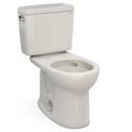 Product Image of Drake Two-Piece Round 1.28 GPF Universal Height TORNADO FLUSH Toilet with CEFIONTECT, Sedona Beige - CST775CEFG#12