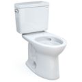 Product Image of Drake Two-Piece Elongated 1.28 GPF Universal Height TORNADO FLUSH Toilet with CEFIONTECT, Cotton White - CST776CEFG#01