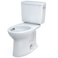Product Image of Drake Two-Piece Elongated 1.28 GPF Universal Height TORNADO FLUSH Toilet with CEFIONTECT and Right-Hand Trip Lever, 10 Inch Rough-In, Cotton White - CST776CEFRG.10#01