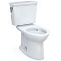 Product Image of Drake Transitional Two-Piece Elongated 1.28 GPF Universal Height TORNADO FLUSH Toilet with CEFIONTECT, Cotton White - CST786CEFG#01