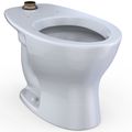 Product Image of TORNADO FLUSH Commercial Flushometer Floor-Mounted Universal Height Toilet with CEFIONTECT, Elongated, Cotton White - CT725CUFG#01