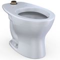 Product Image of TORNADO FLUSH Commercial Flushometer Floor-Mounted Toilet with CEFIONTECT, Elongated, Cotton White - CT725CUG#01