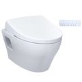 Product Image of WASHLET+ EP Wall-Hung Elongated Toilet with S7 Contemporary Bidet Seat and DuoFit In-Wall 0.9 and 1.28 GPF Dual-Flush Tank System, Matte Silver - CWT4284726CMFG#MS