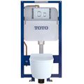 Product Image of RP Wall-Hung D-Shape Toilet and DuoFit In-Wall 1.28 and 0.9 GPF Dual-Flush Tank System with Copper Supply, Matte Silver - CWT447247CMFG#MS